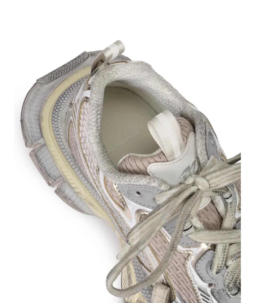BALENCIAGA Бежевые синтетические кроссовки, фото 6