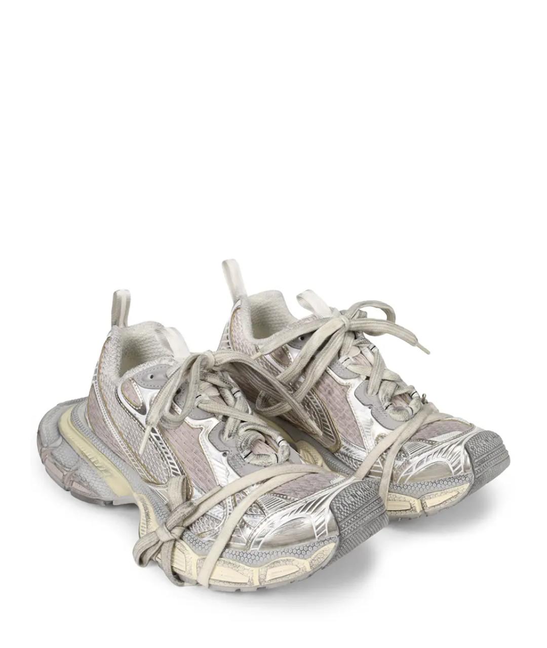 BALENCIAGA Бежевые синтетические кроссовки, фото 2