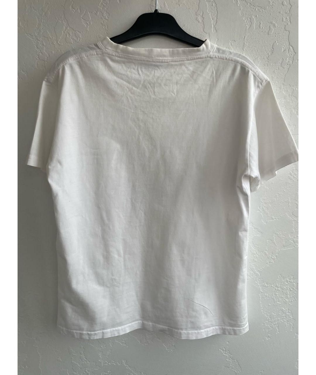BALENCIAGA Белая хлопковая футболка, фото 3