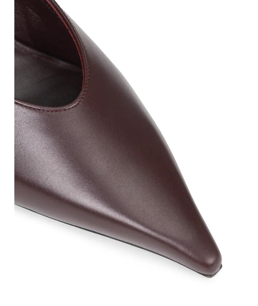 JIMMY CHOO Бордовые кожаные туфли, фото 5