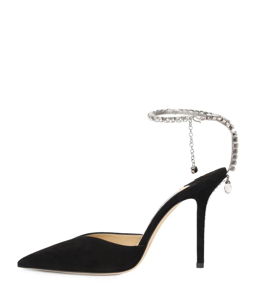 JIMMY CHOO Черные замшевые туфли, фото 3