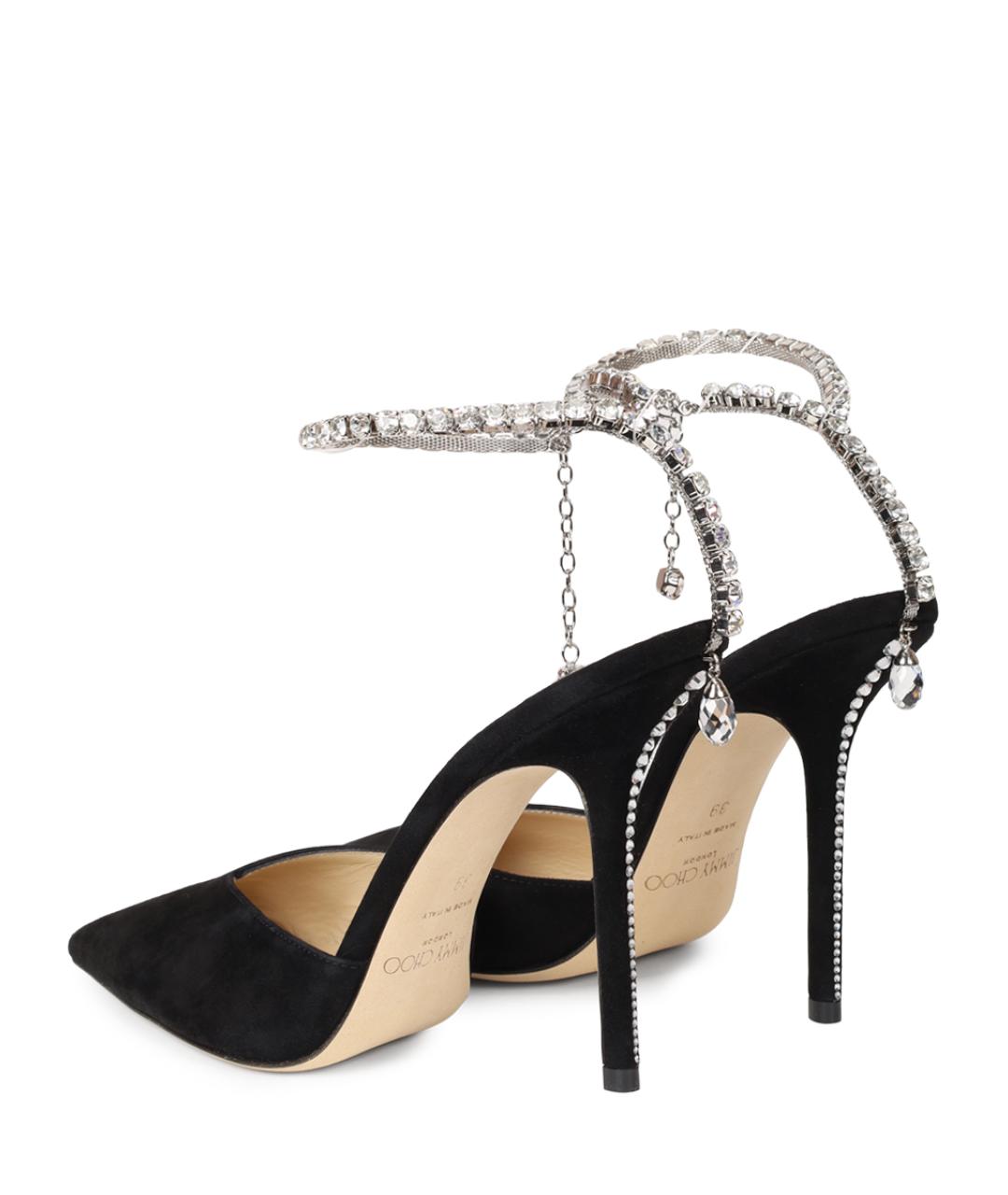 JIMMY CHOO Черные замшевые туфли, фото 4