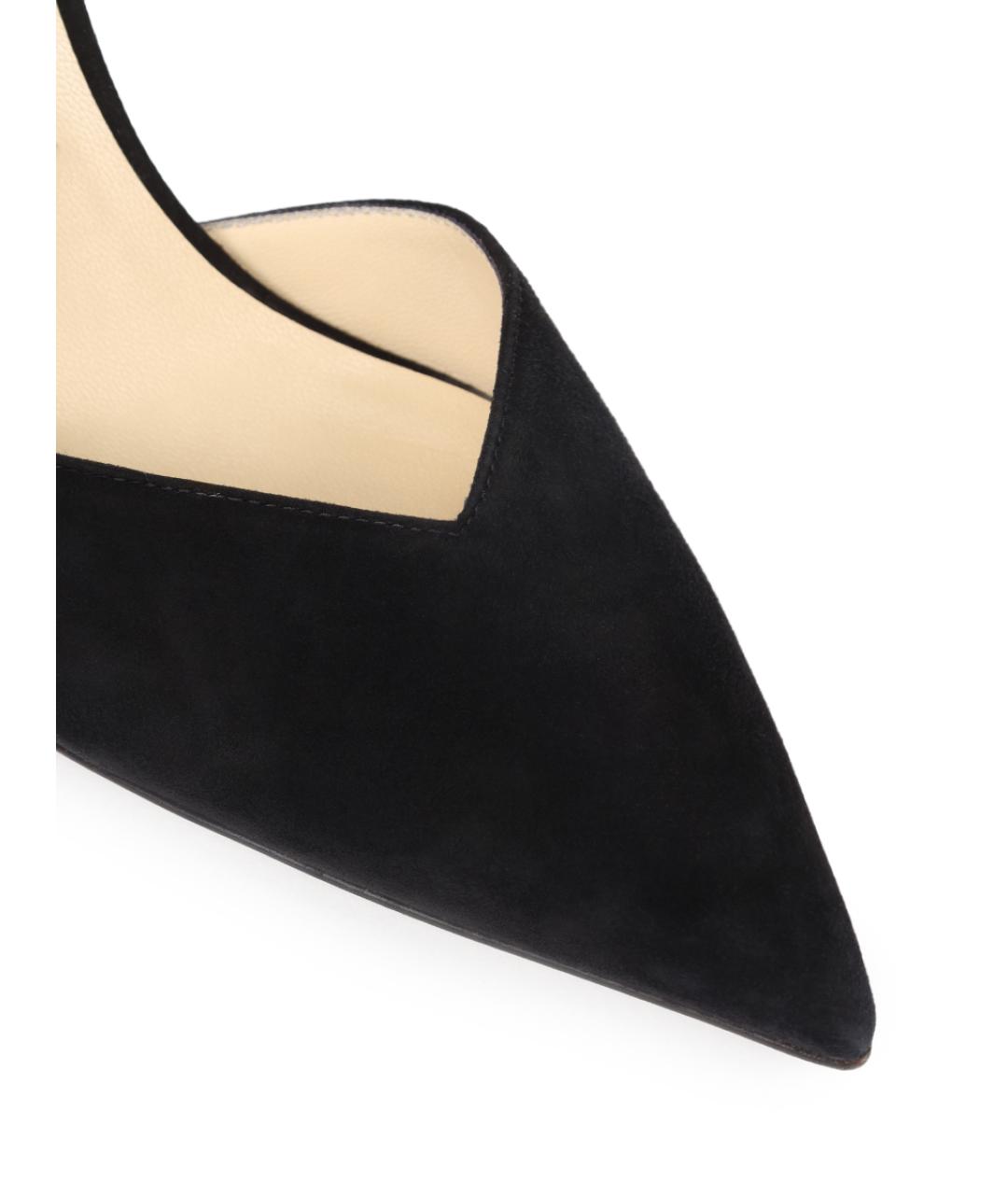 JIMMY CHOO Черные замшевые туфли, фото 5