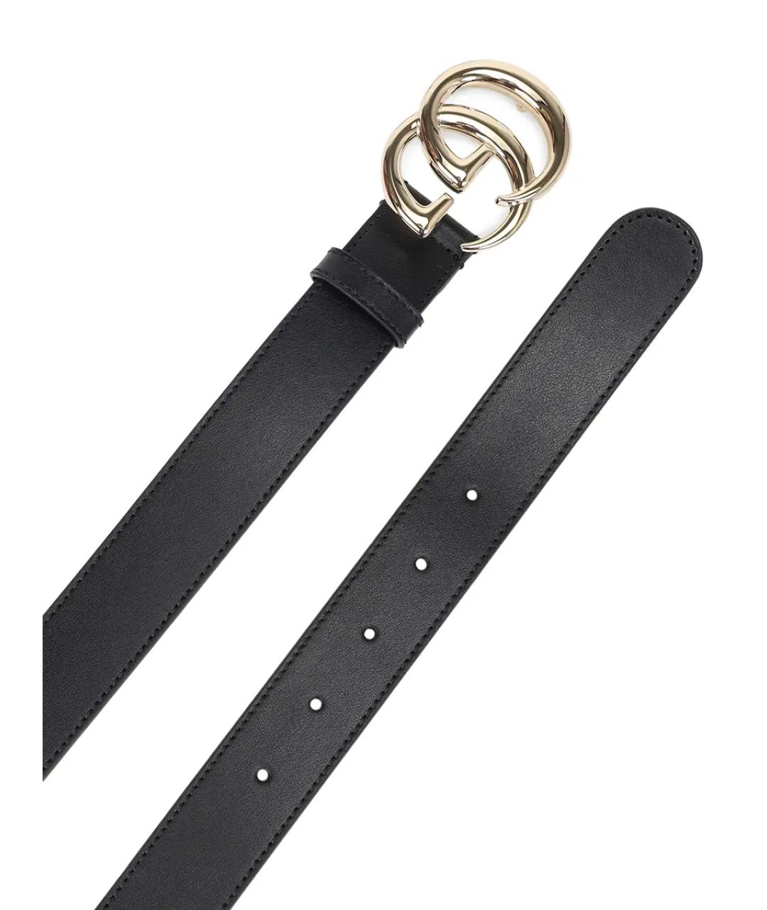 GUCCI Черный кожаный ремень, фото 2