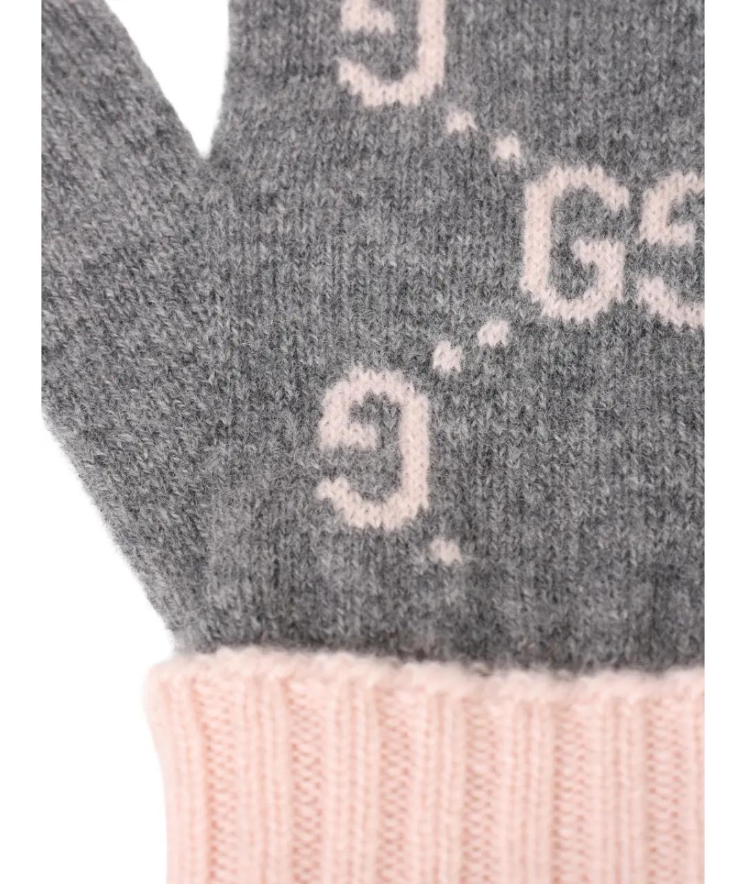 GUCCI Мульти кашемировые перчатки, фото 3
