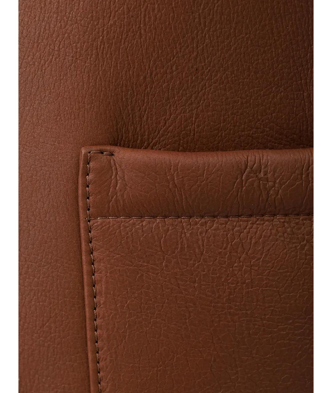 GUCCI Бежевая кожаная дубленка, фото 5