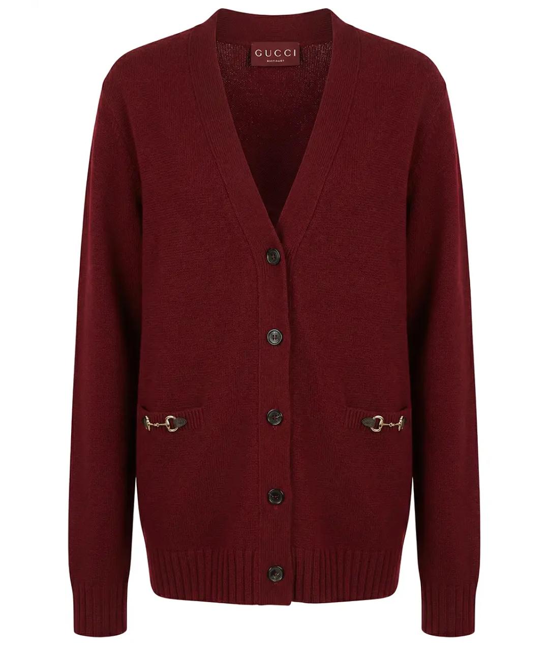 GUCCI Бордовый кардиган, фото 1