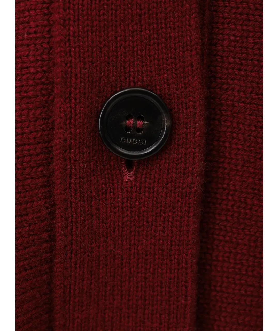 GUCCI Бордовый кардиган, фото 6