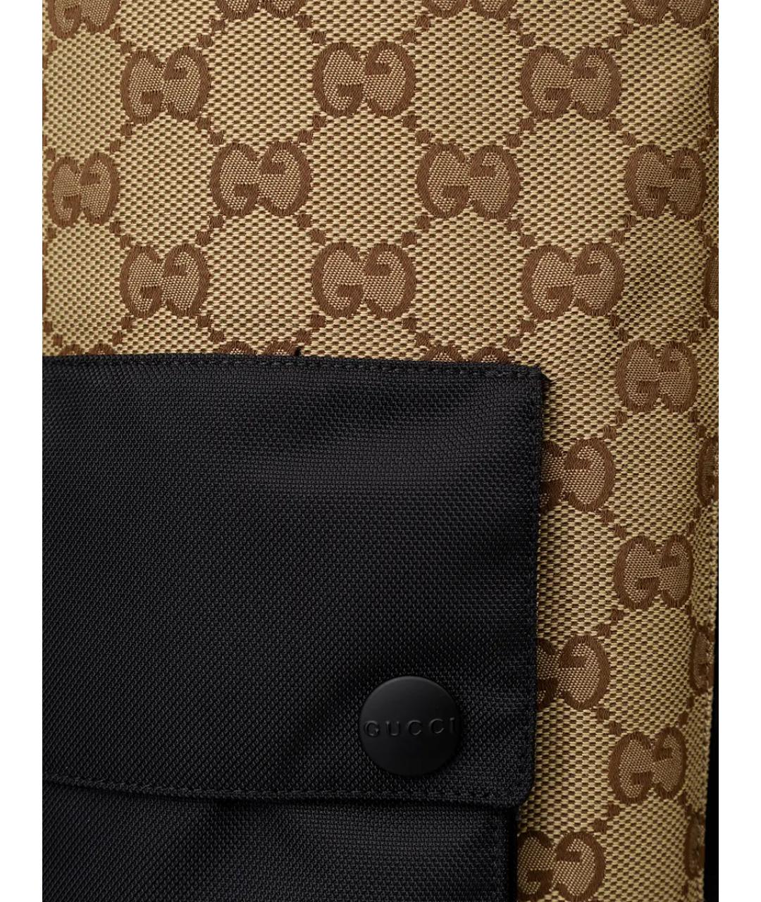 GUCCI Бежевая синтетическая спортивная куртка, фото 6