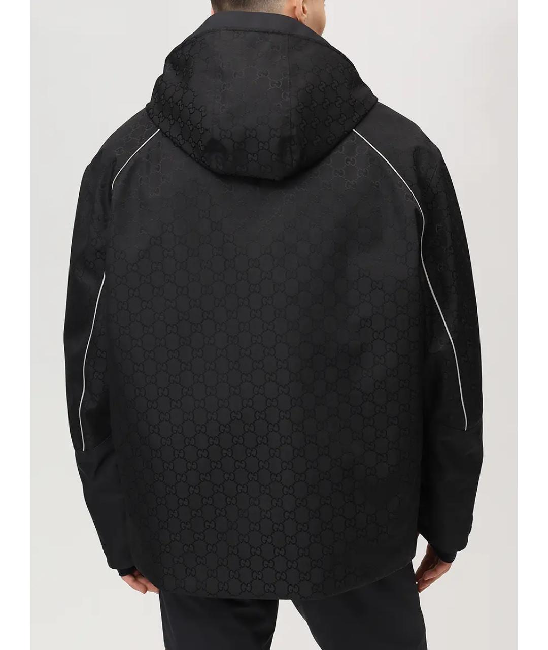 GUCCI Черная синтетическая спортивная куртка, фото 3