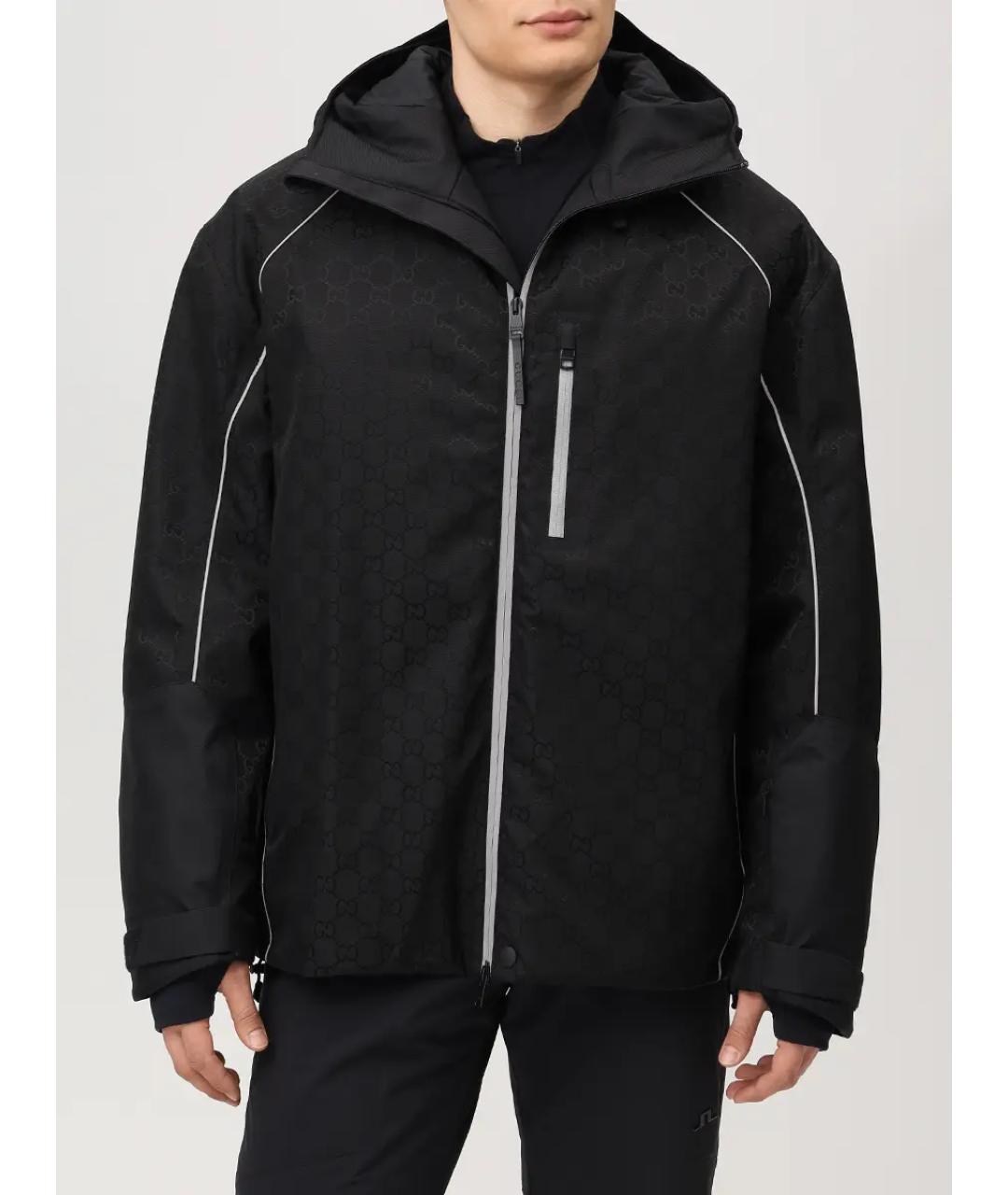 GUCCI Черная синтетическая спортивная куртка, фото 4