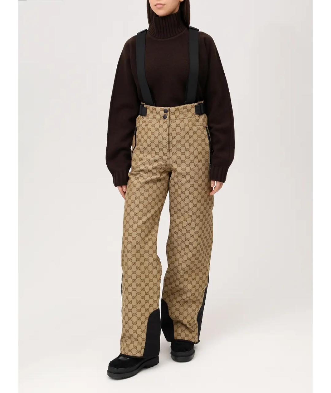 GUCCI Бежевые спортивные брюки и шорты, фото 4