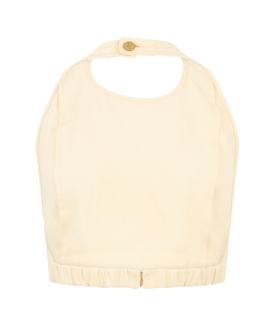 LE KASHA Бежевая хлопковая майка, фото 2