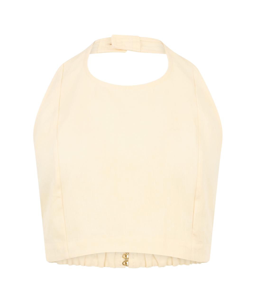 LE KASHA Бежевая хлопковая майка, фото 1