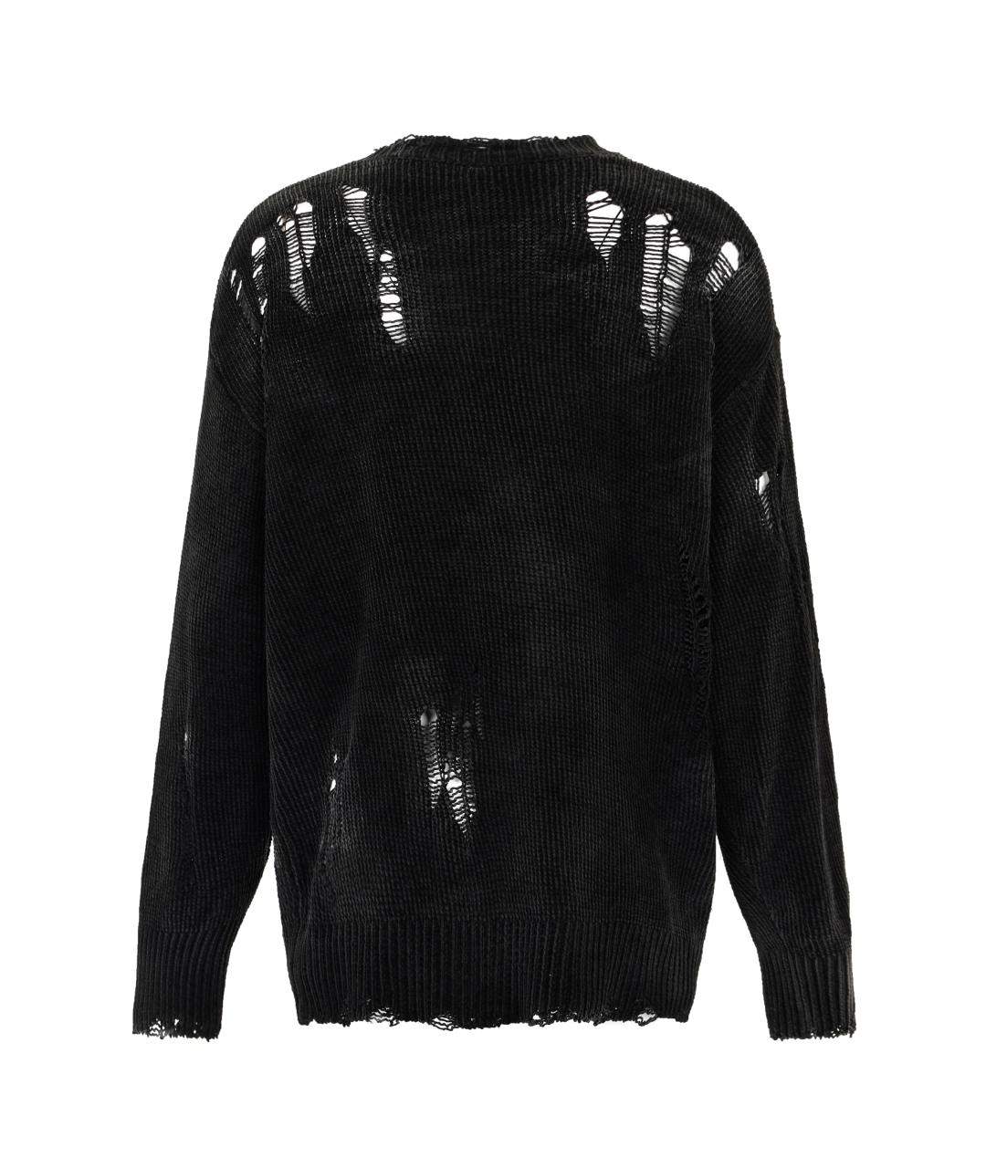 R13 Черный хлопковый кардиган, фото 2