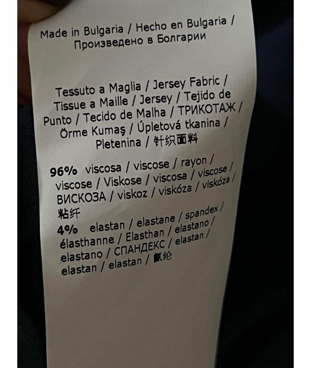 MAX MARA Темно-синяя вискозная водолазка, фото 6