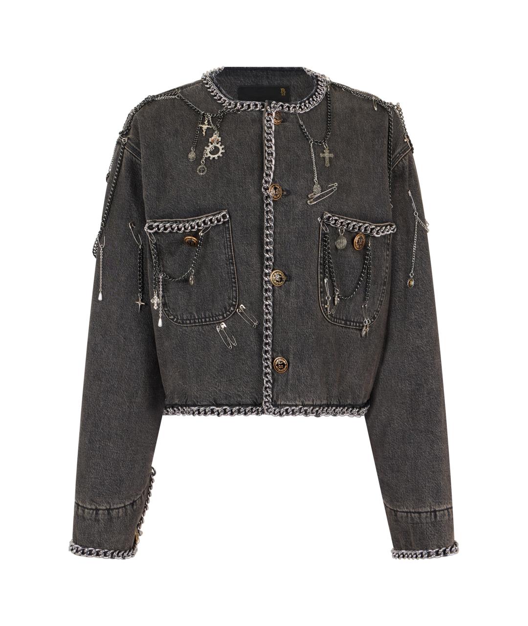 R13 Серая хлопковая куртка, фото 1