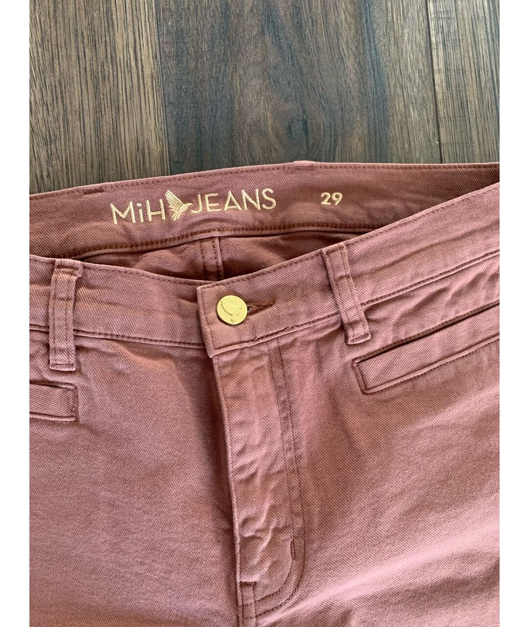MIH JEANS Хлопко-эластановые прямые джинсы, фото 3