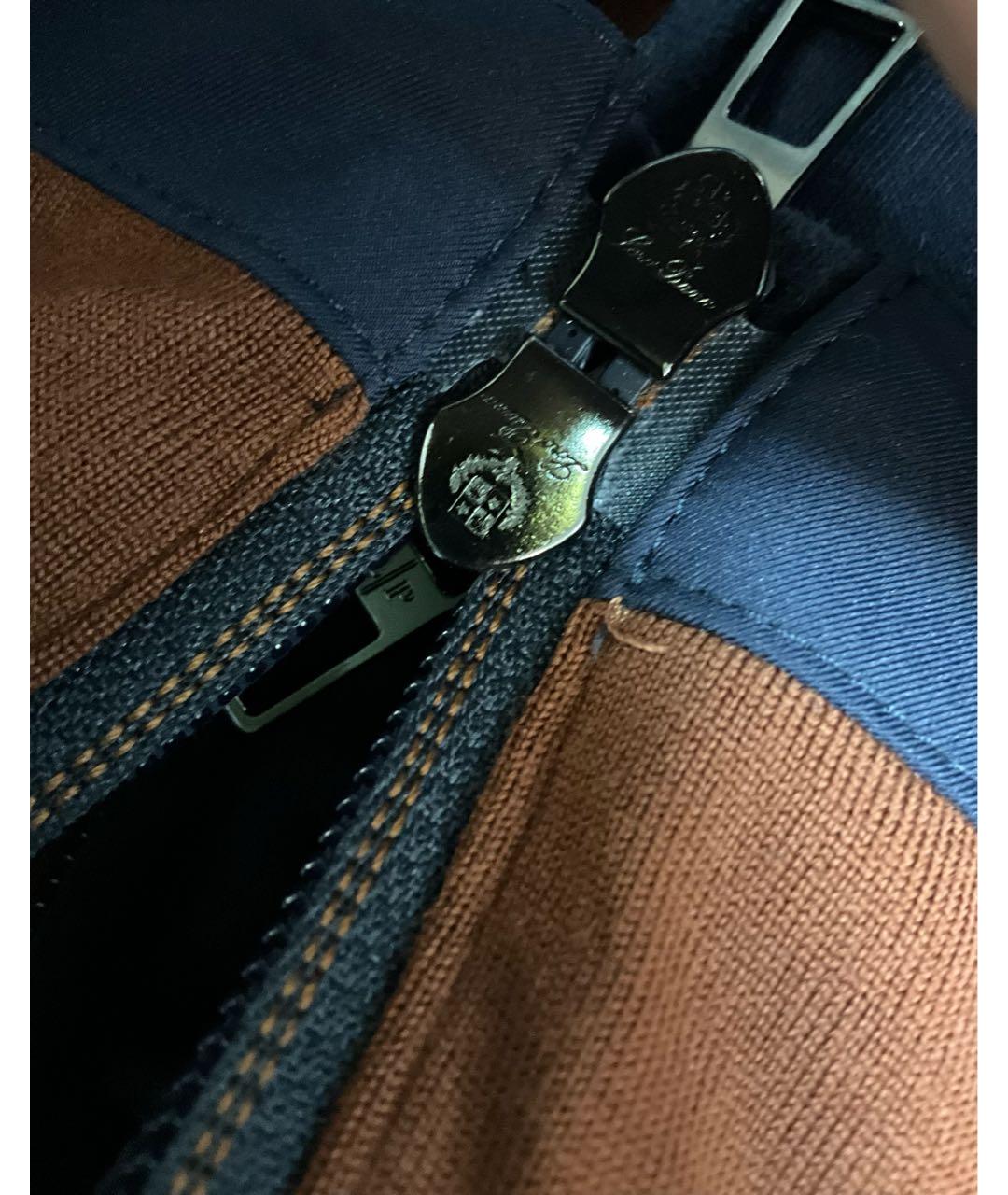 LORO PIANA Синий шерстяной жилет, фото 5