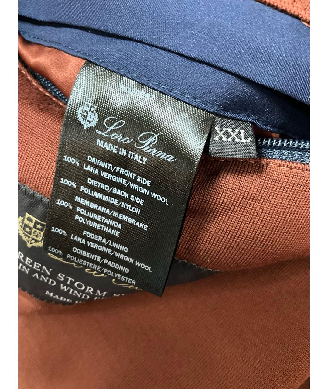 LORO PIANA Синий шерстяной жилет, фото 6