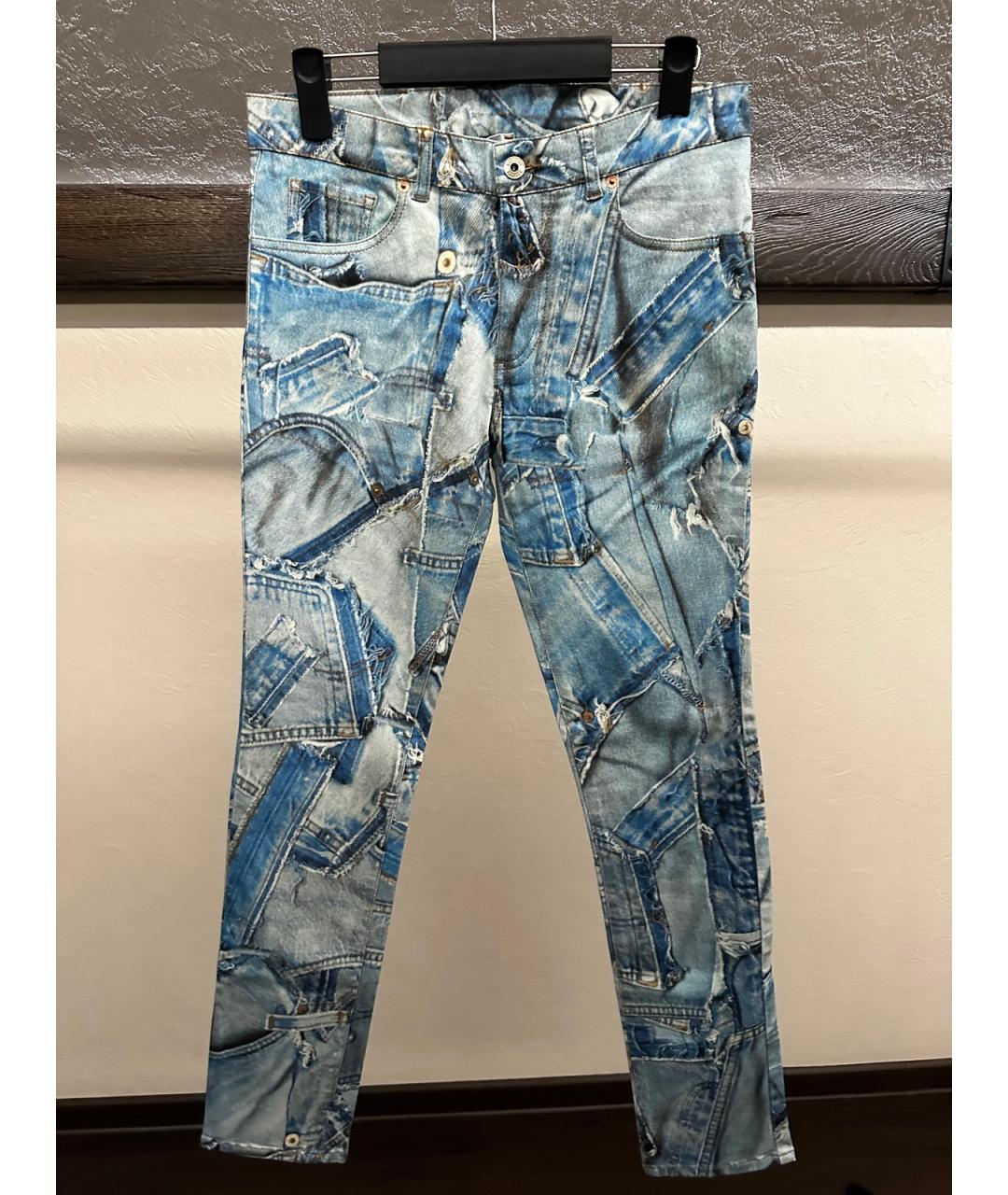 MOSCHINO Мульти хлопковые джинсы, фото 10