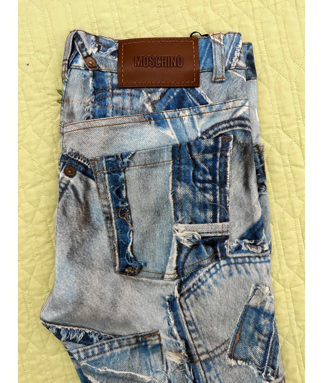 MOSCHINO Мульти хлопковые джинсы, фото 6