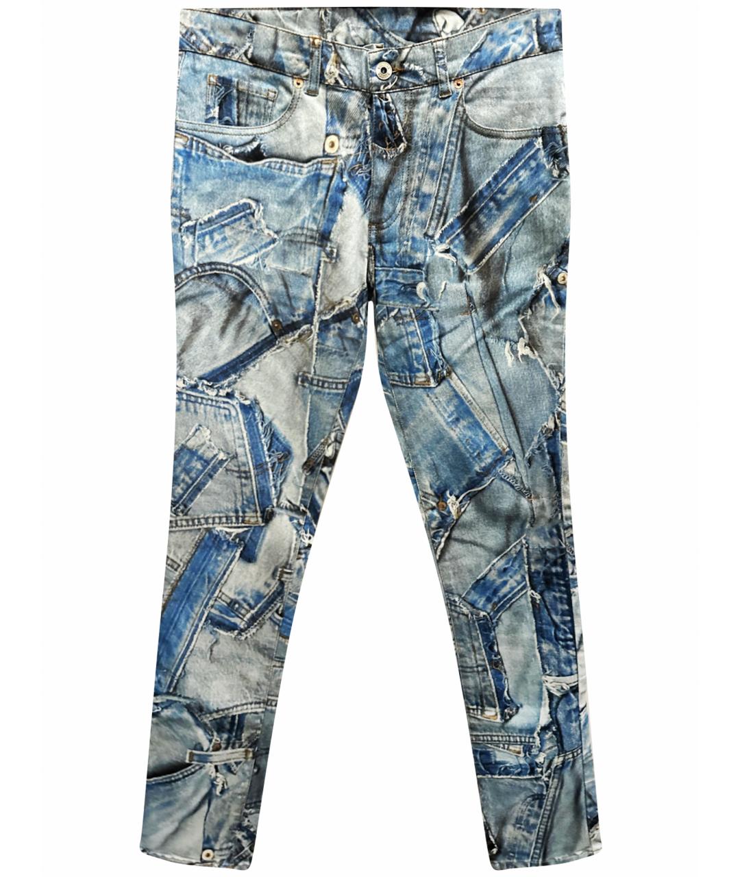 MOSCHINO Мульти хлопковые джинсы, фото 1