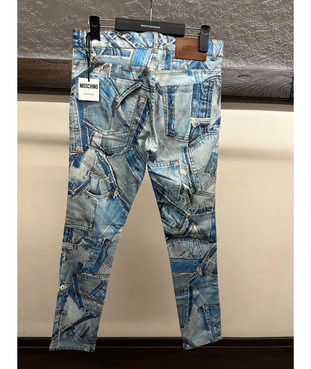 MOSCHINO Мульти хлопковые джинсы, фото 3