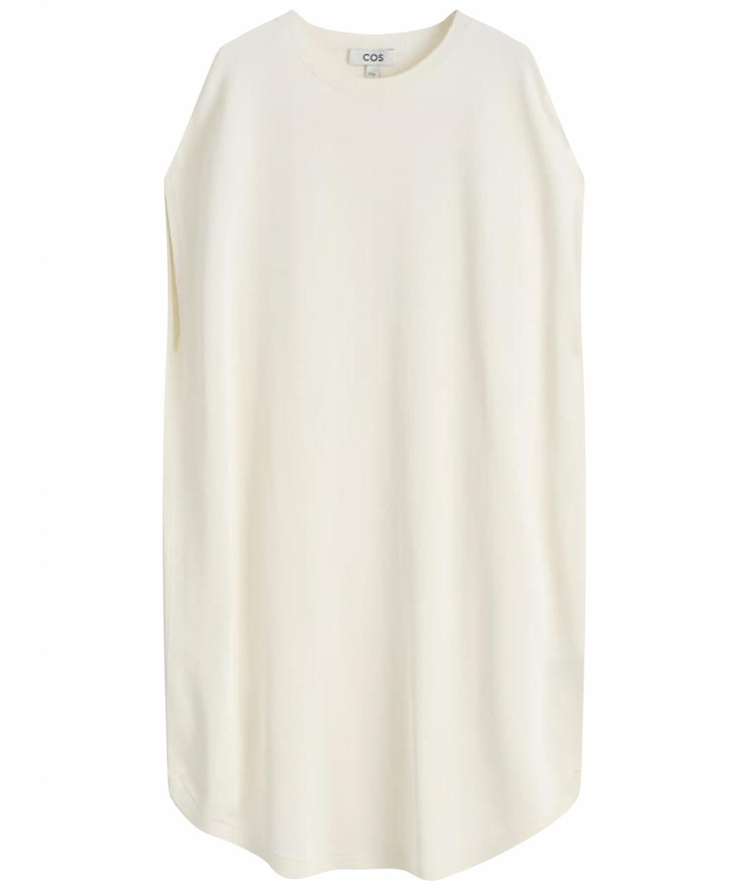 COS Белое вискозное повседневное платье, фото 1