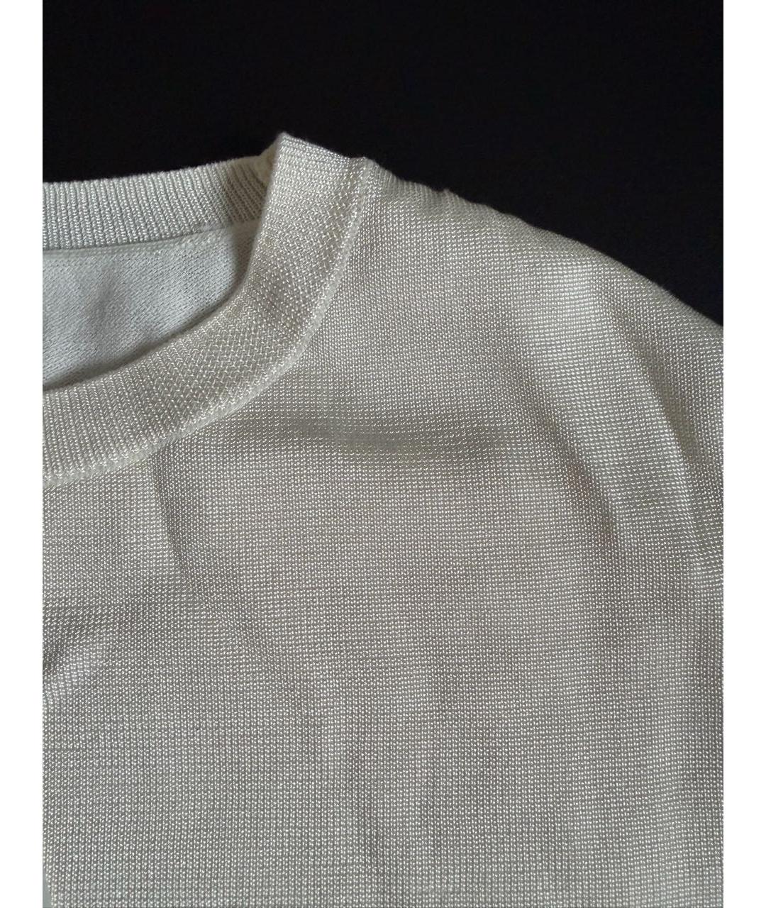 COS Белое вискозное повседневное платье, фото 3