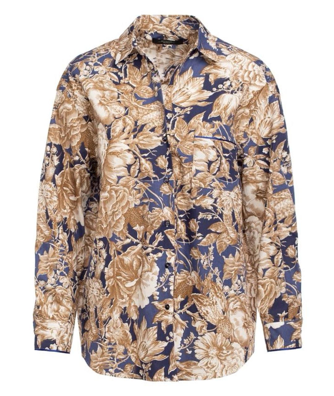 WEEKEND MAX MARA Бежевая хлопковая рубашка, фото 9