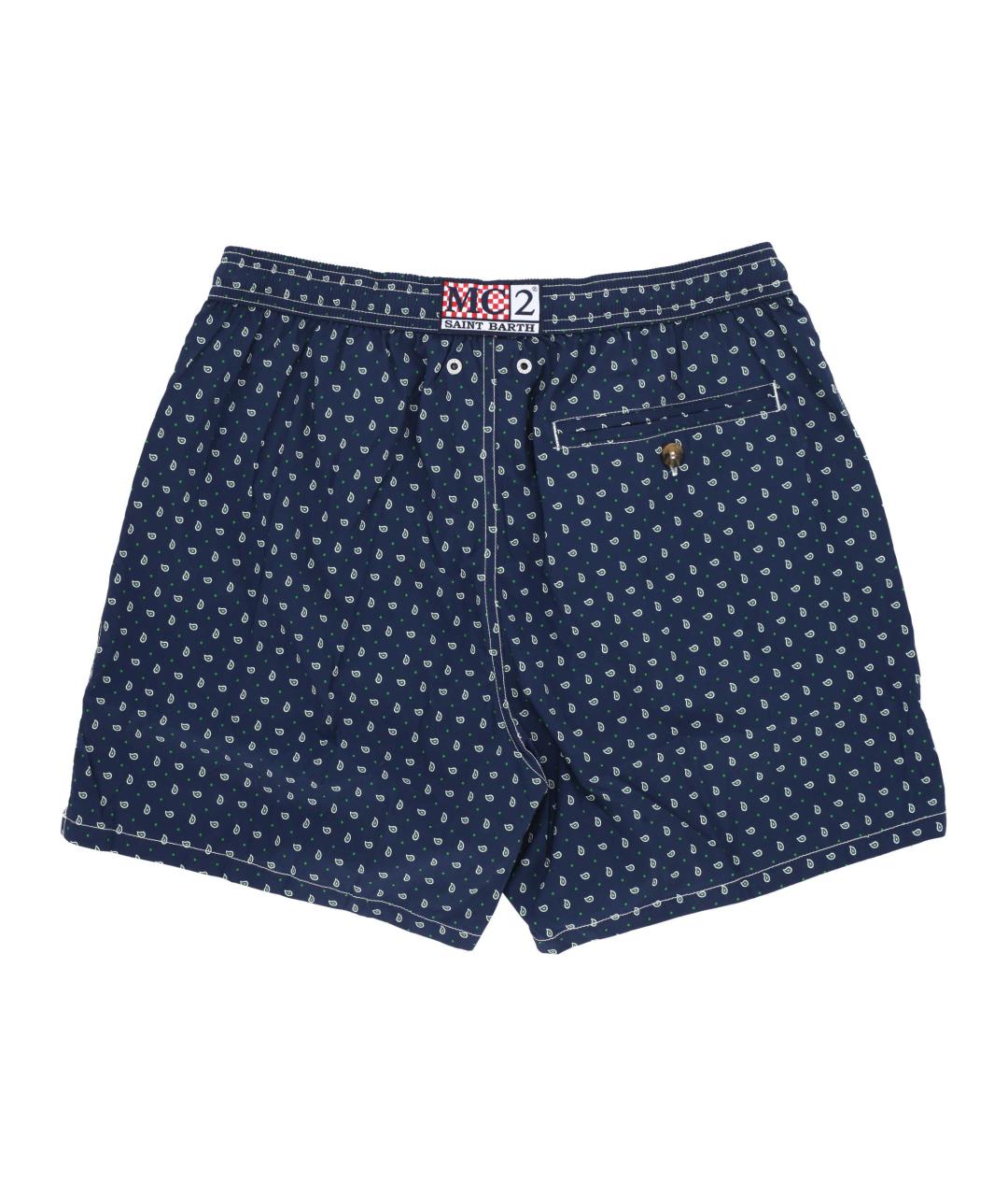 MC2 SAINT BARTH Синие полиэстеровые плавки, фото 3