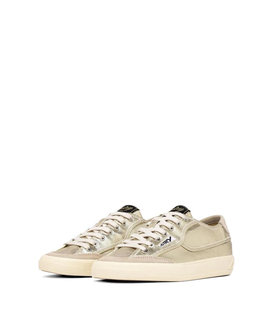 AUTRY Золотые текстильные кеды, фото 2