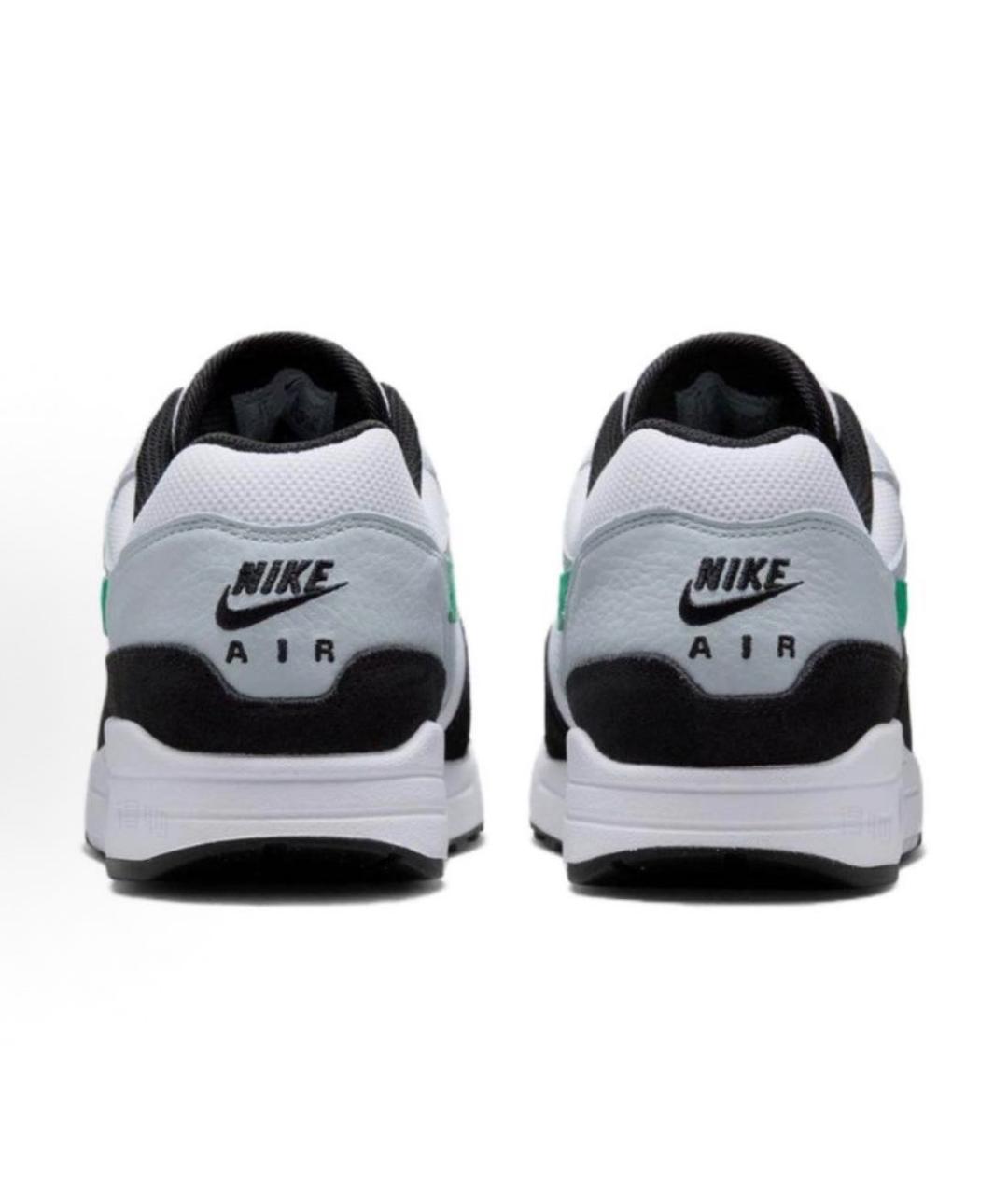 NIKE Голубые кожаные низкие кроссовки / кеды, фото 4