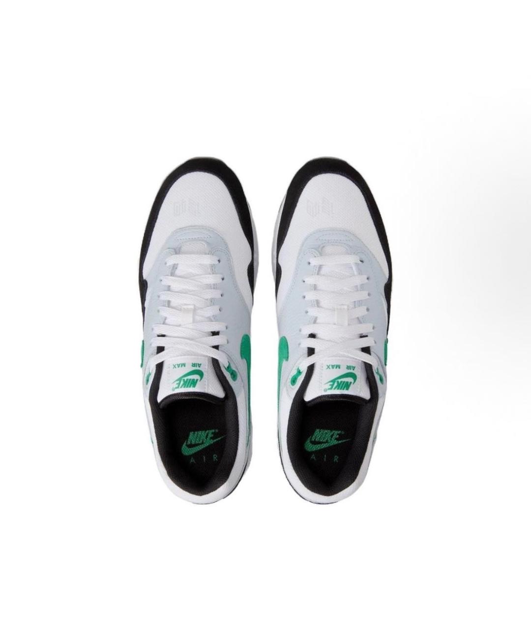 NIKE Голубые кожаные низкие кроссовки / кеды, фото 3