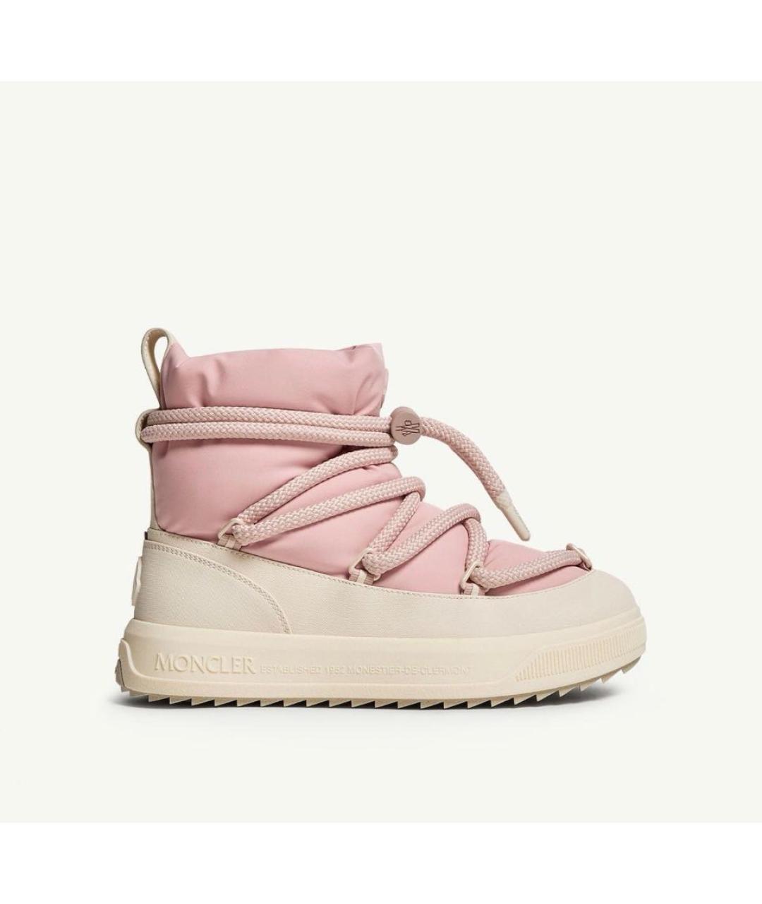 MONCLER Розовые ботинки, фото 8