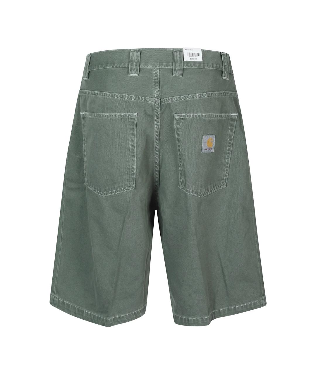CARHARTT WIP Зеленые хлопковые шорты, фото 2