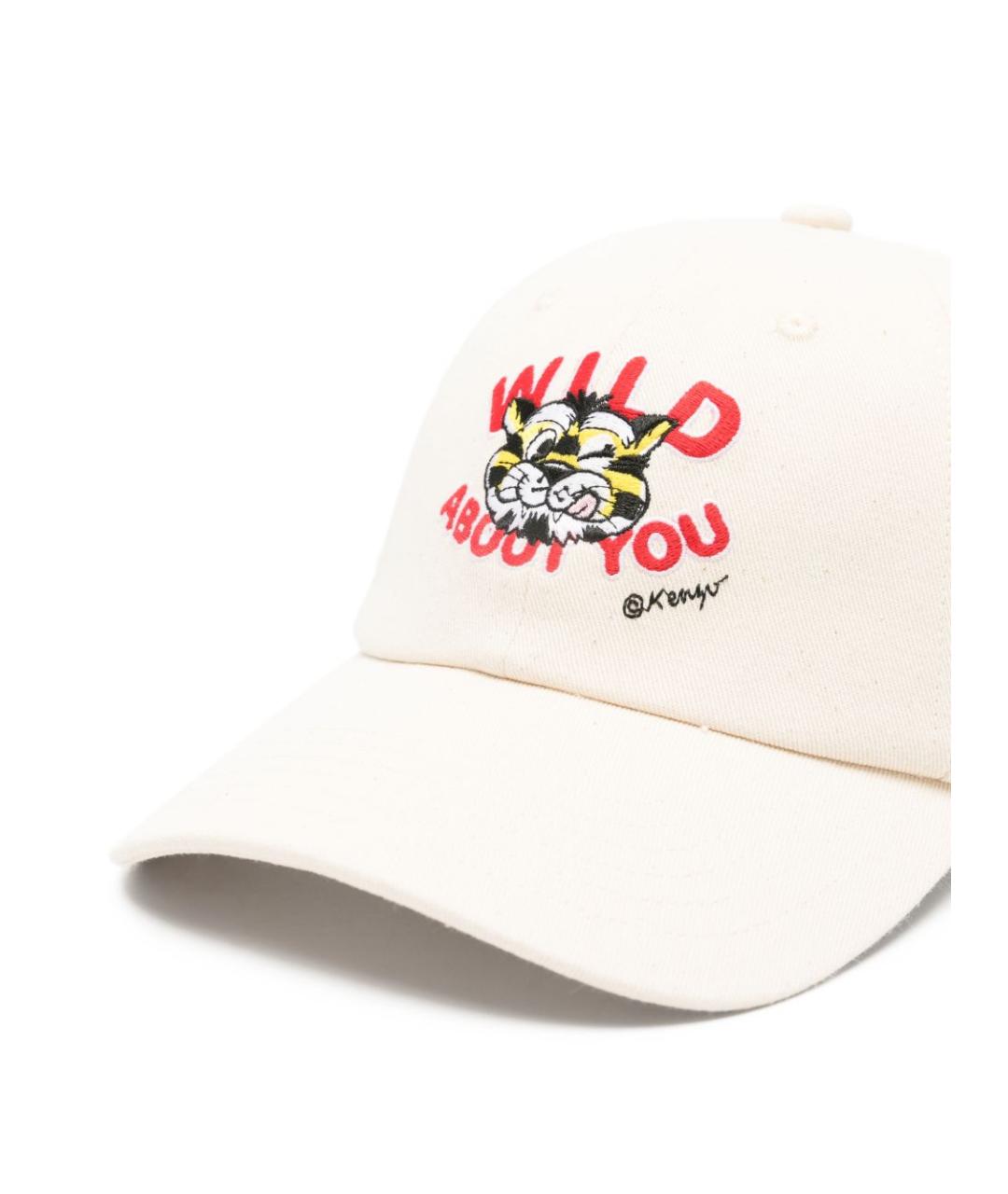 KENZO Бежевая хлопковая кепка/бейсболка, фото 2