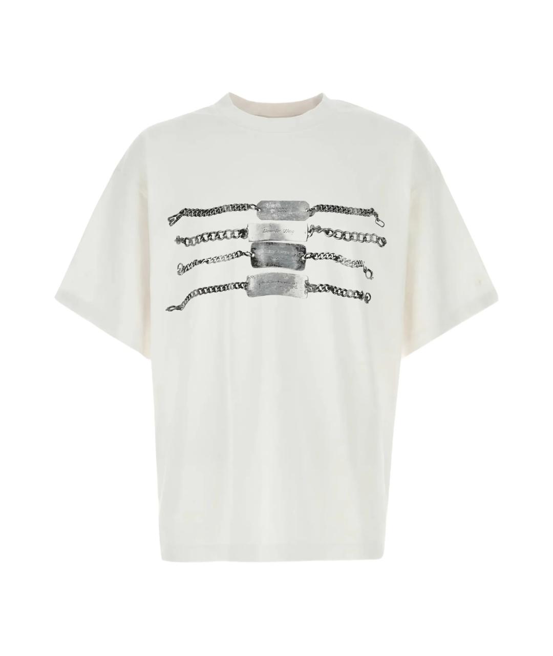 ALEXANDER WANG Белая хлопковая футболка, фото 1