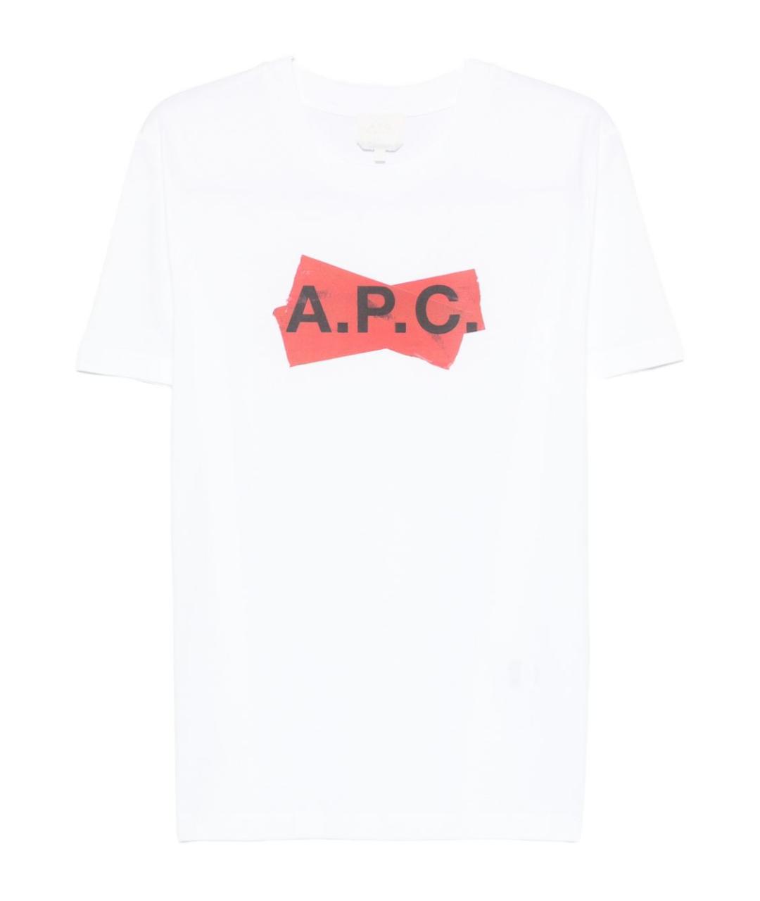 A.P.C. Белая хлопковая футболка, фото 1
