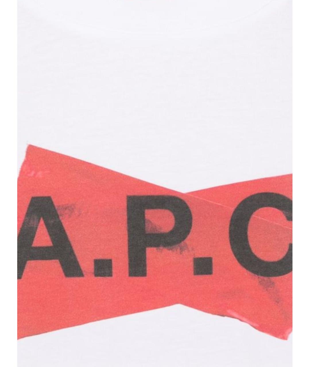 A.P.C. Белая хлопковая футболка, фото 2