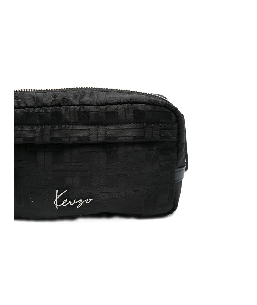 KENZO Черная тканевая сумка на плечо, фото 3