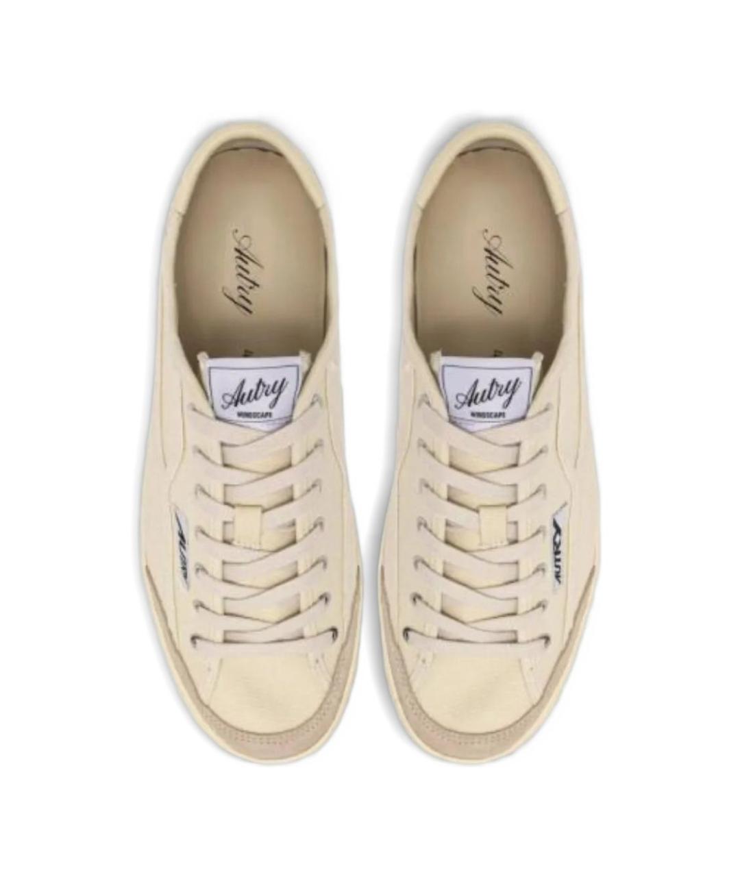 AUTRY Бежевые текстильные кеды, фото 4
