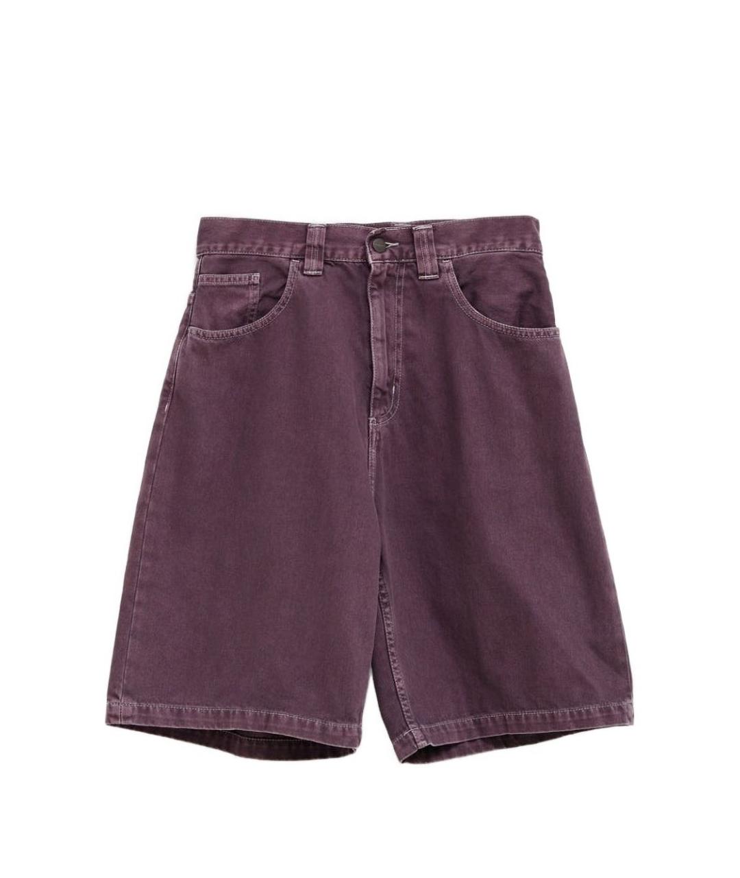 CARHARTT WIP Фиолетовые хлопковые шорты, фото 1