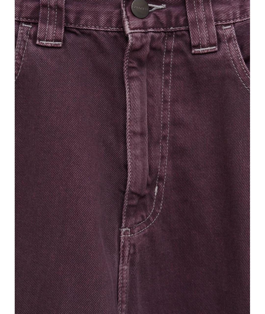 CARHARTT WIP Фиолетовые хлопковые шорты, фото 2