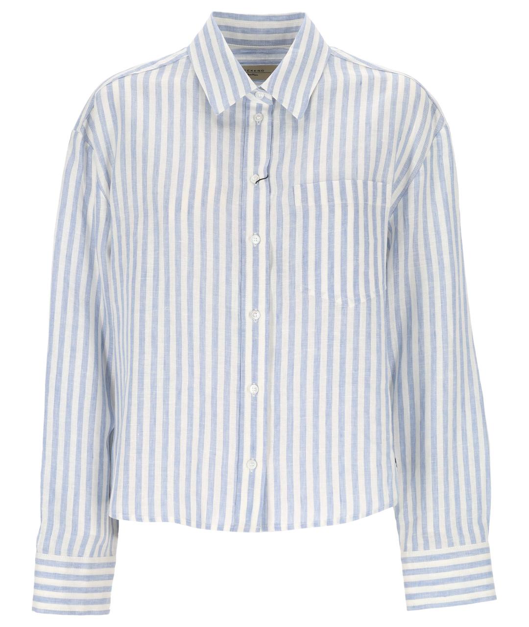 WEEKEND MAX MARA Голубая льняная рубашка, фото 1