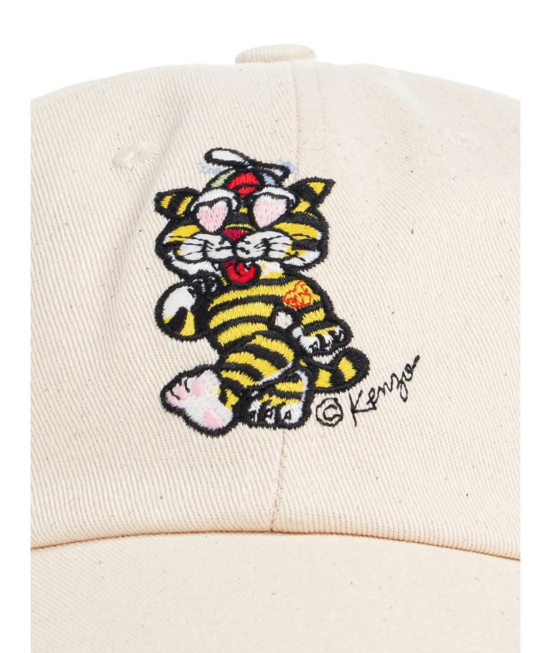 KENZO Бежевая хлопковая кепка/бейсболка, фото 2