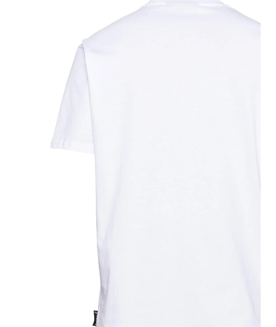PHILIPP PLEIN Белая хлопковая футболка, фото 3