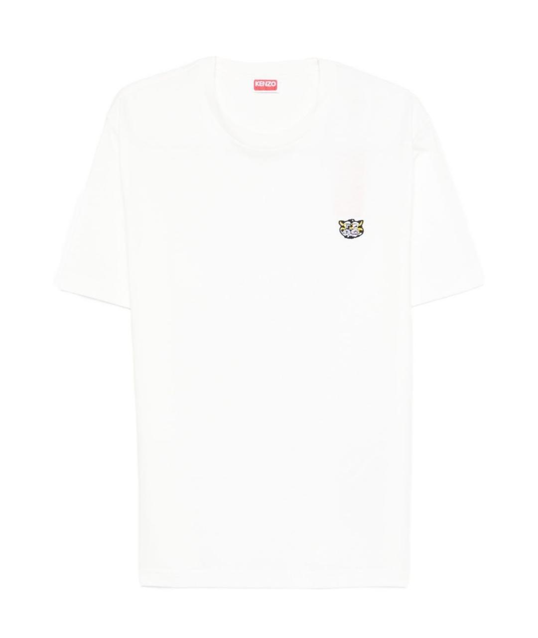 KENZO Белая хлопковая футболка, фото 1