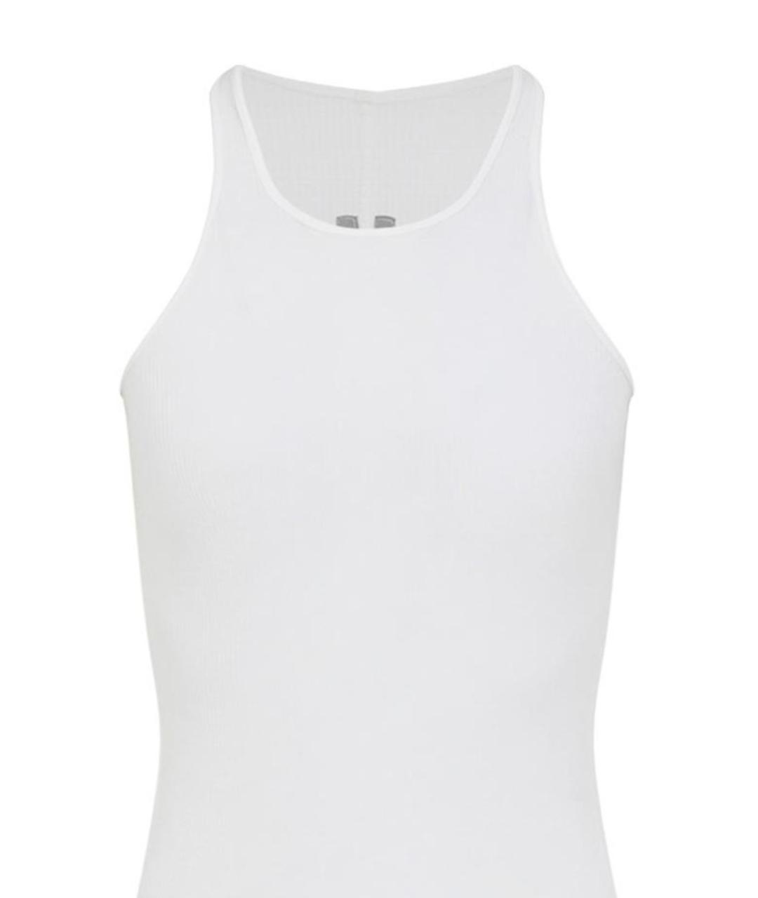 RICK OWENS Белая вискозная майка, фото 2